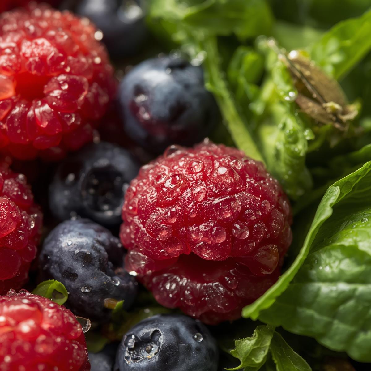 Close-up of Medivorin capsules arranged on a natural wooden surface with green botanical leaves